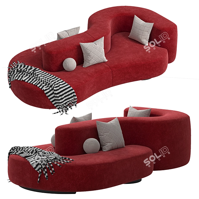 Contemporary Kay Sofa 2014 Model 3D model image 2