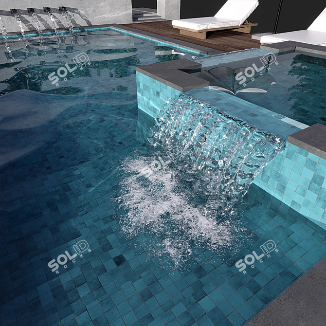 Caustics Enabled Pool Model VRAY/CORONA 3D model image 3