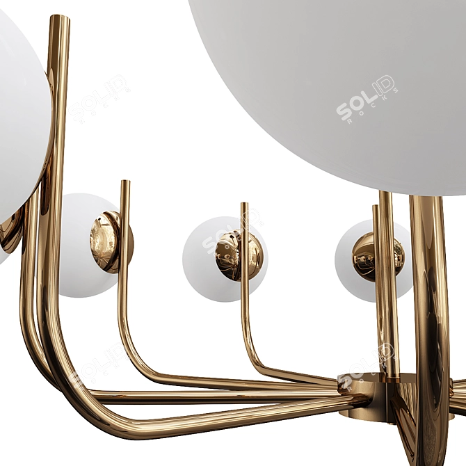 Elegant Felicitat Chandelier Design 3D model image 2