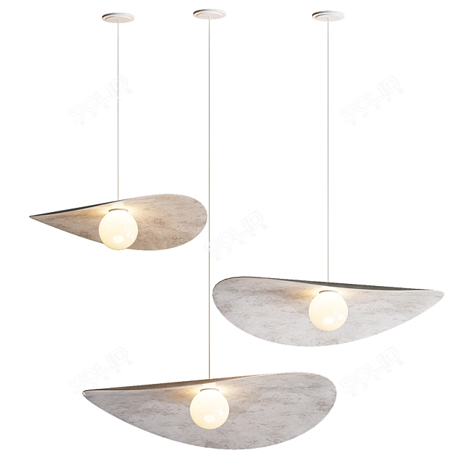 Modern Myrna Pendant Light 3D model image 2