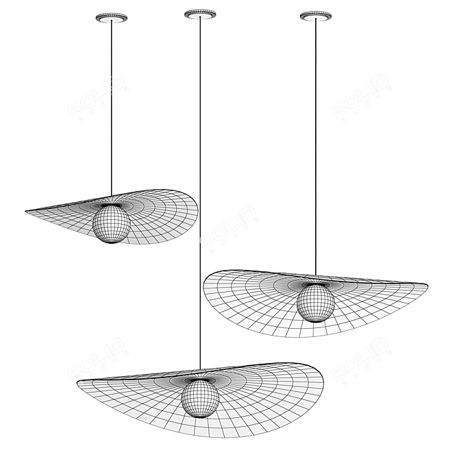 Modern Myrna Pendant Light 3D model image 3