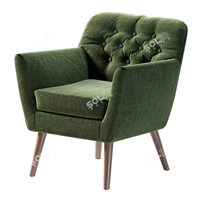 Madelyn Mid Armchair: Modern Design 3D model image 1