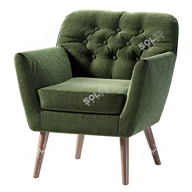Madelyn Mid Armchair: Modern Design 3D model image 2