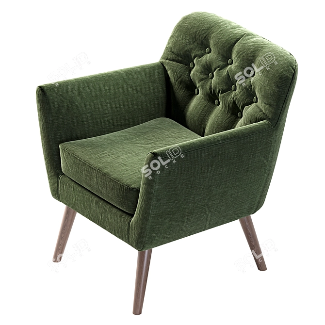 Madelyn Mid Armchair: Modern Design 3D model image 3