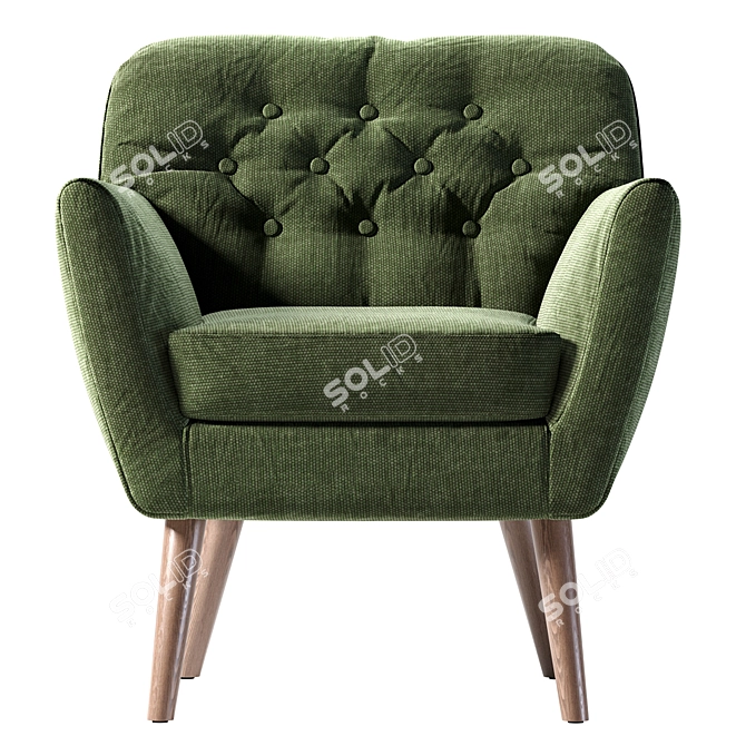Madelyn Mid Armchair: Modern Design 3D model image 5