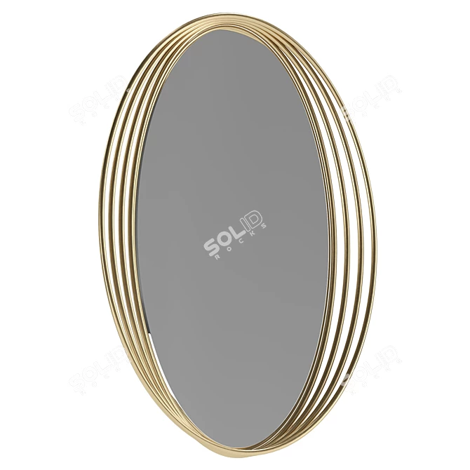 Zelda Oval Mirror UV Unwrapped 3D model image 5