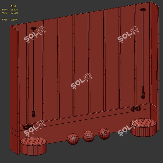 Kew Upholstered Headboard: Luxe Design 3D model image 7