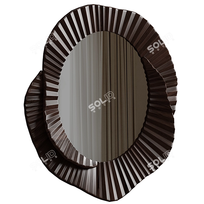 Issey Mirror: Plaster & Wood 3D model image 3