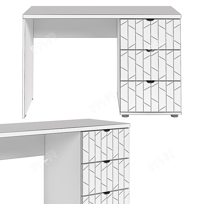 Monblan-1 Writing Desk by DIVAN.ру 3D model image 3