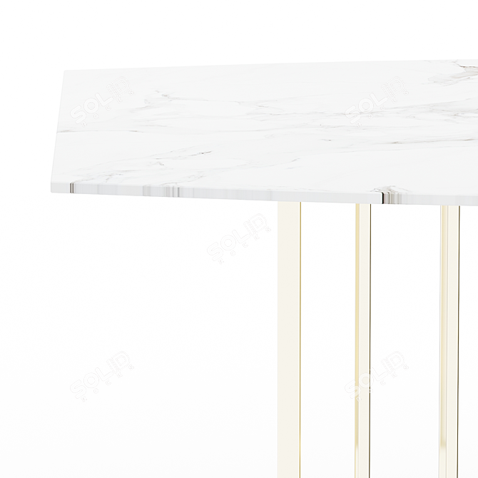 Elegant Montreal Dining Table 3D model image 2