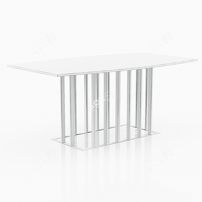 Elegant Montreal Dining Table 3D model image 3