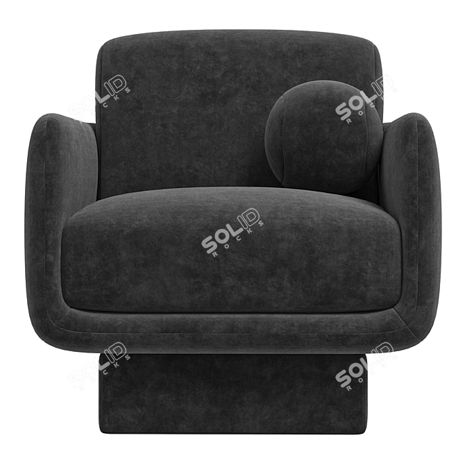 Elegant Lilas Armchair for Home 3D model image 3