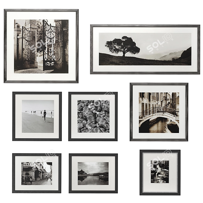  Travel Prints Set by Eichholtz 3D model image 1