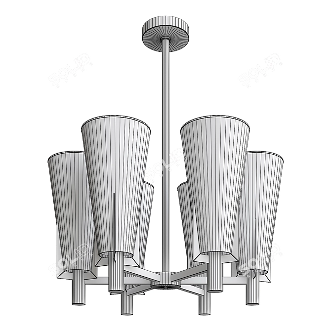 Luxury Eichholtz Dino Chandelier 3D model image 4