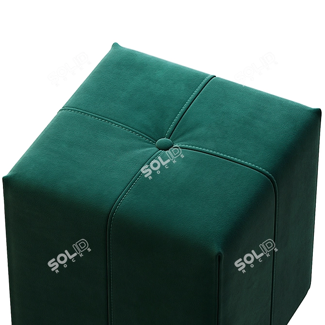 Luxury Parisian Pouf by Coco Treca 3D model image 3