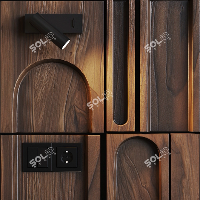 Premium 3D Wall Panel Kit 3D model image 6