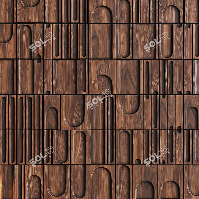 Premium 3D Wall Panel Kit 3D model image 20