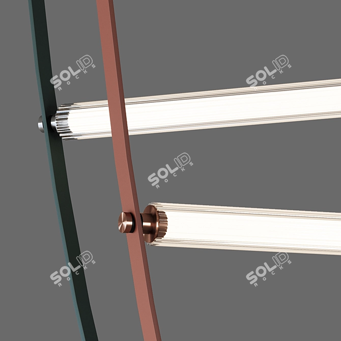 Modern Wireline Pendant Light 3D model image 2