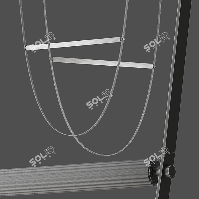 Modern Wireline Pendant Light 3D model image 4