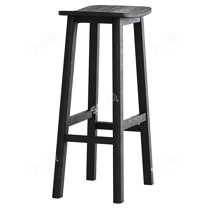 Sedate Bar Stool by Cosmo 3D model image 3