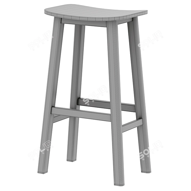 Sedate Bar Stool by Cosmo 3D model image 4