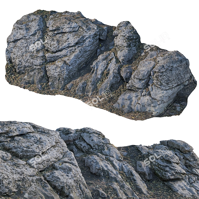 High-Resolution Rock Texture Pack 3D model image 2