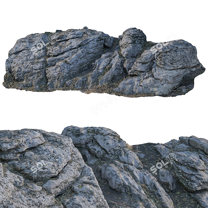 High-Resolution Rock Texture Pack 3D model image 5