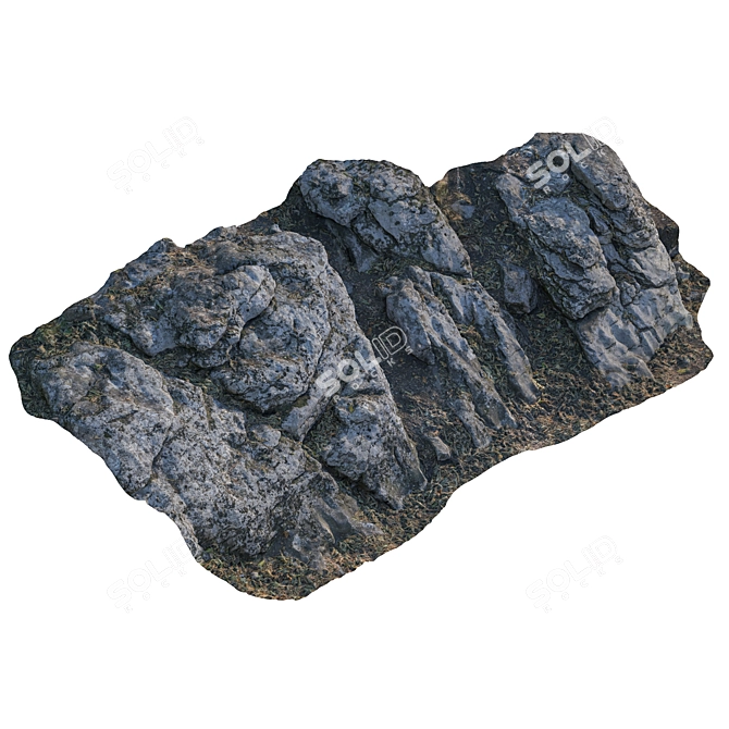 High-Resolution Rock Texture Pack 3D model image 7