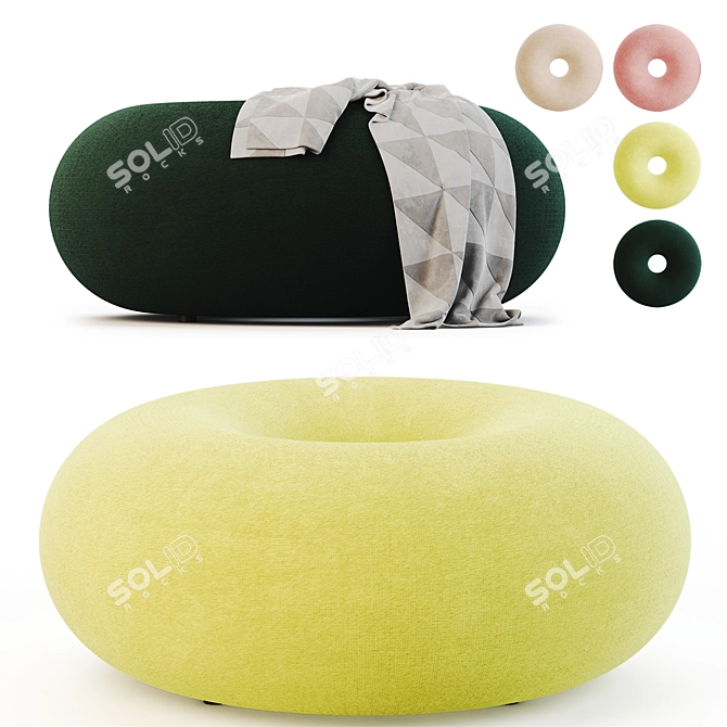 Boa Donut Pouf by Sabine 3D model image 1