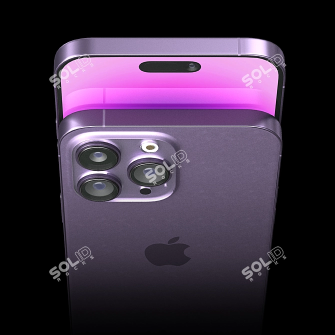 High-Quality iPhone 14 Pro Max 3D model image 4