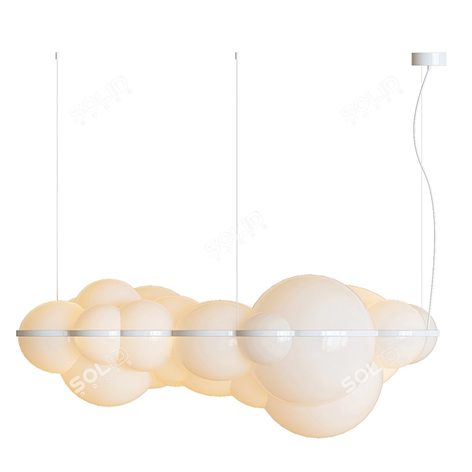 Cloud-inspired Nuvola Pendant Illumination 3D model image 2