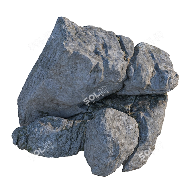 Park and Landscape Stone Decoration 3D model image 5