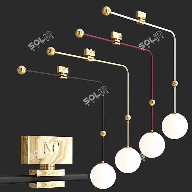 Modern Chandelier Designs by Magic Circus 3D model image 4