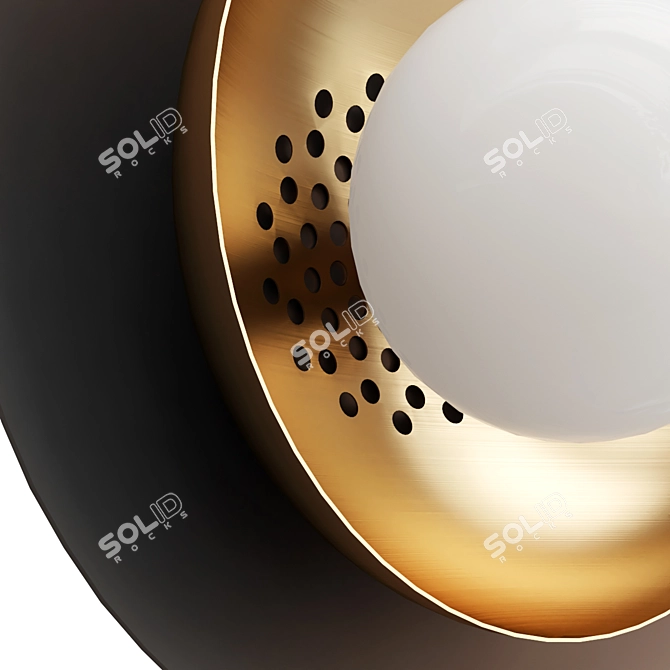 Carapace Wall Sconce - 32cm Diameter 3D model image 2