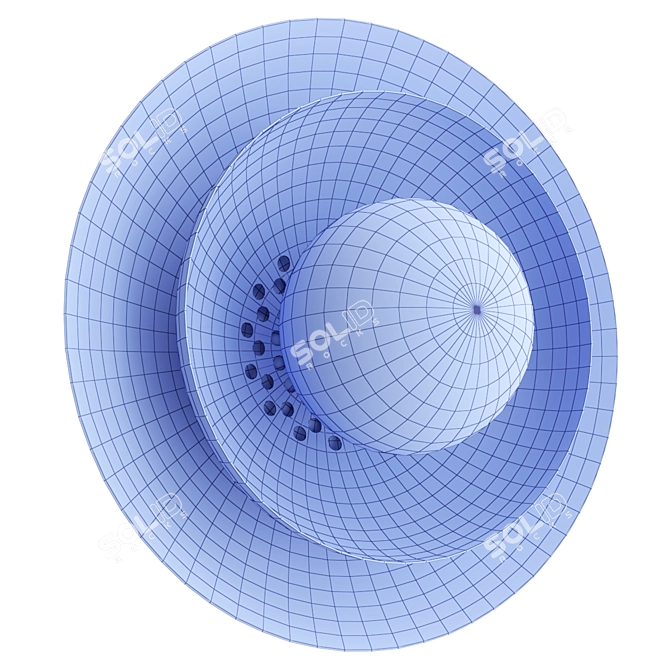 Carapace Wall Sconce - 32cm Diameter 3D model image 3