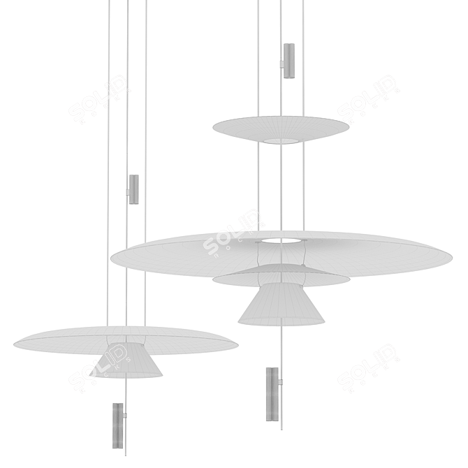 Elegant Modern Skylar Sculpture 3D model image 2