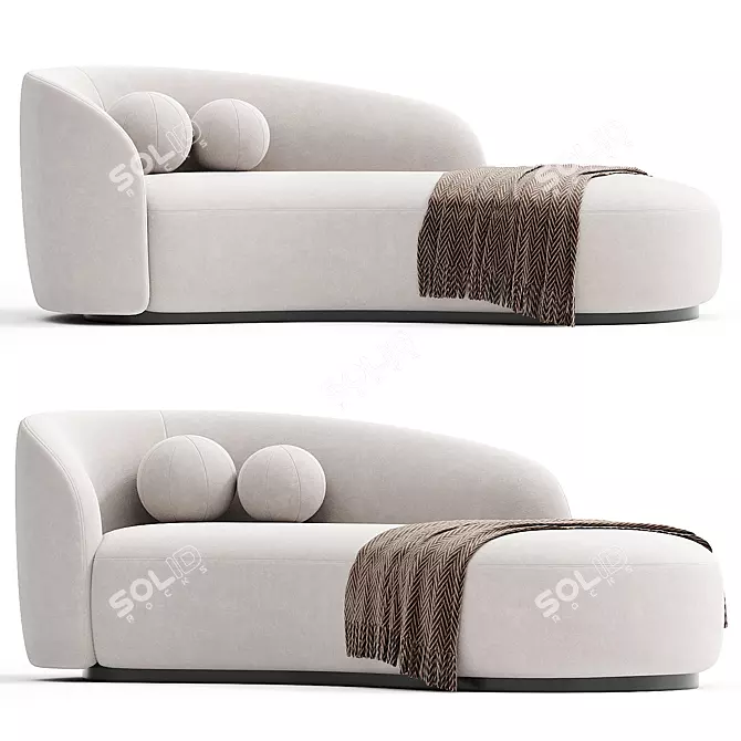 Sleek Modern Eichholtz Bernd Sofa 3D model image 1