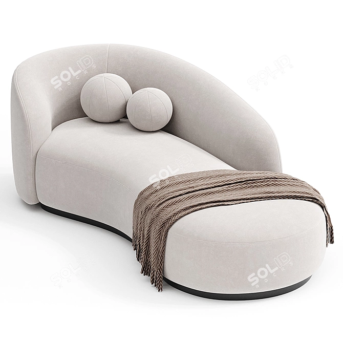 Sleek Modern Eichholtz Bernd Sofa 3D model image 2