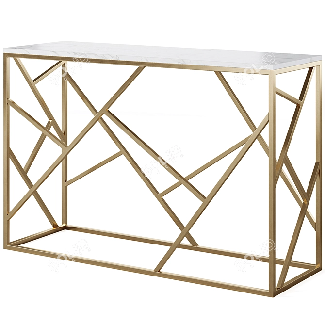 Elegant Console Set by Cazarina 3D model image 2