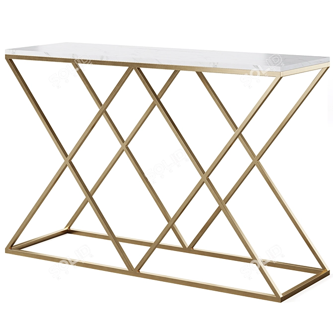 Stylish Console Set by Cazarina 3D model image 3