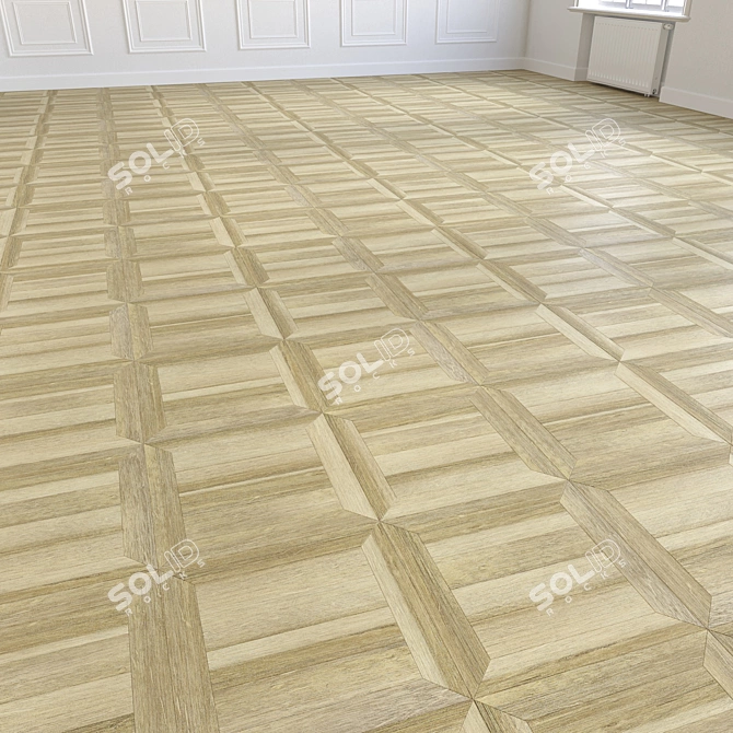 High-Quality 3D Wooden Flooring Model 3D model image 4