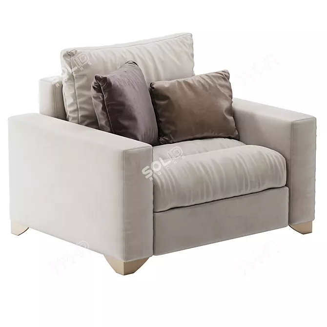 Exton Domingo Salotti Sofa Set 3D model image 1