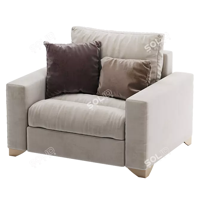 Exton Domingo Salotti Sofa Set 3D model image 4