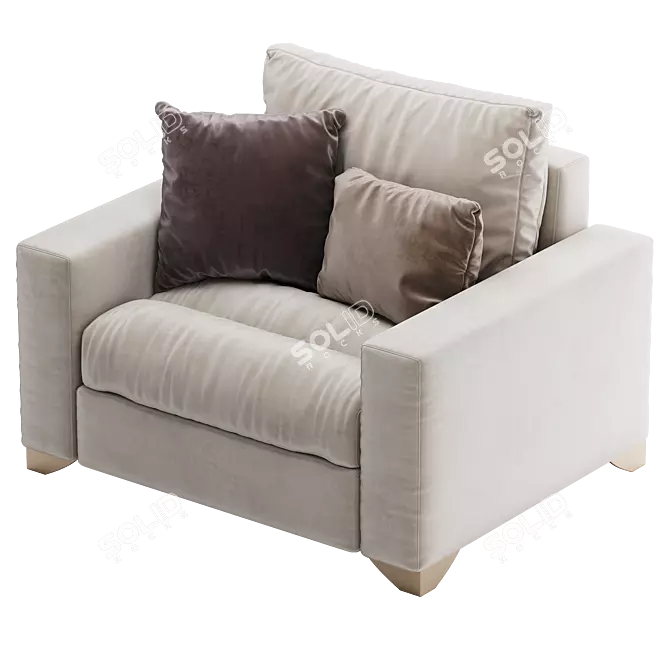 Exton Domingo Salotti Sofa Set 3D model image 6