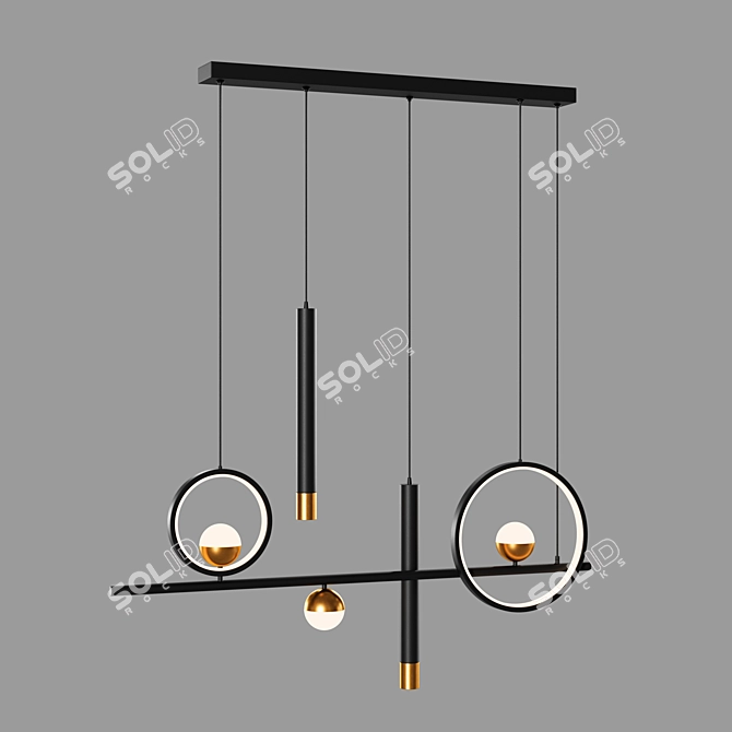 Odeon Light Teana Pendant Light 3D model image 2