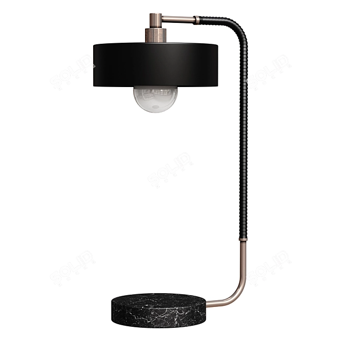 Elegant Aaron Table Lamp 3D model image 1