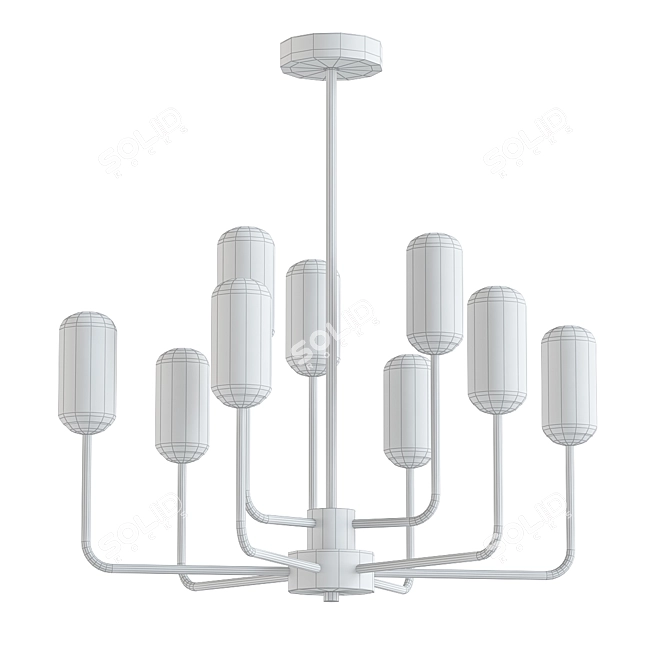 Elegant ANTONIA Chandelier 3D Model 3D model image 2