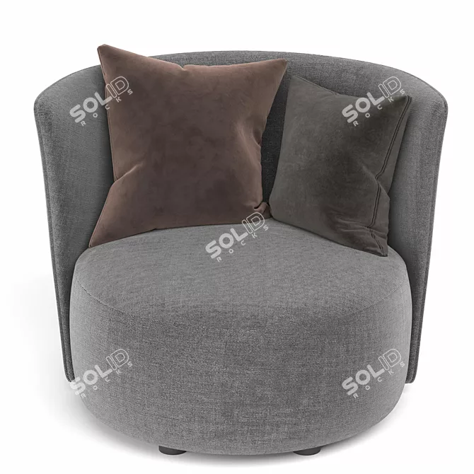 Modern Love Chair Artistic Design 3D model image 2