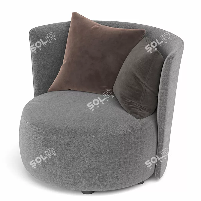 Modern Love Chair Artistic Design 3D model image 3