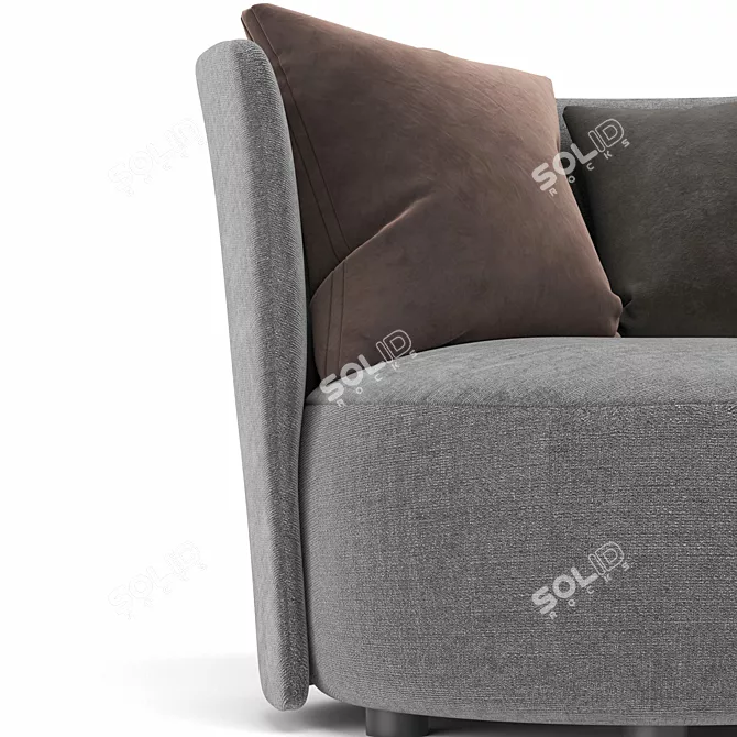 Modern Love Chair Artistic Design 3D model image 4